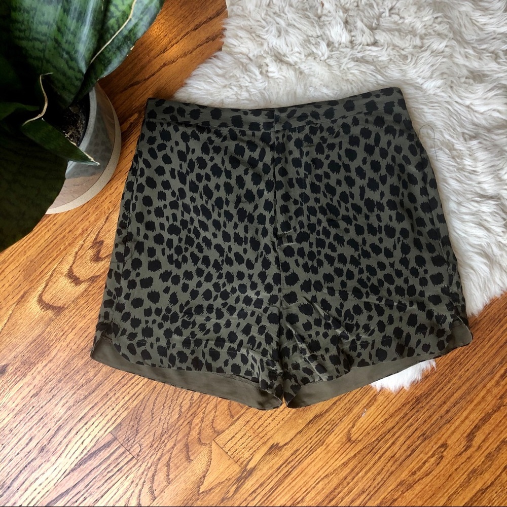 Madewell Highrise Silk Shorts